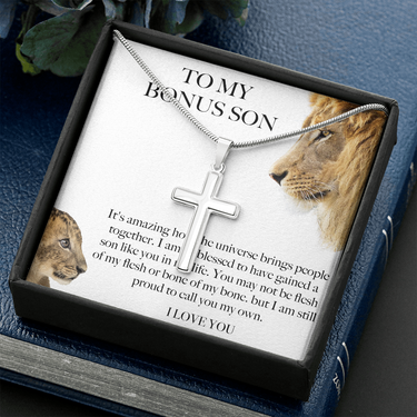 Bonus Son Gift From Bonus Mom/ Bonus Dad, Birthday Gift For Bonus Son Stepson Christmas Gift